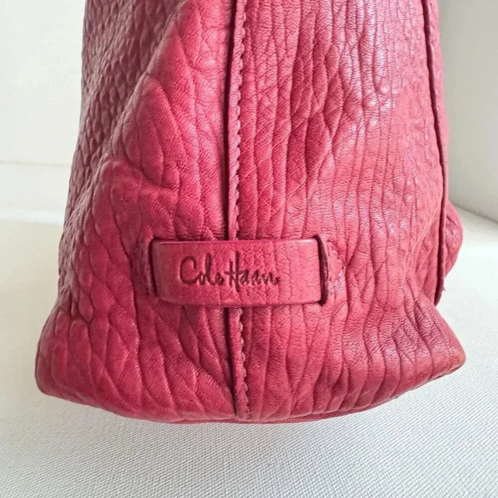 Cole Haan Thick Dusty Red Leather Medium Shoulder bag